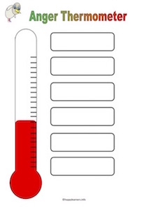 Anger Thermometer Free Printable Resource